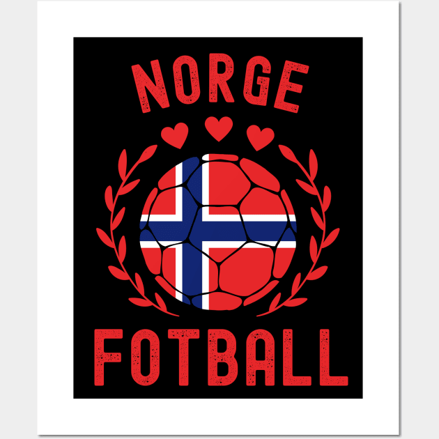 Norway Football Wall Art by footballomatic